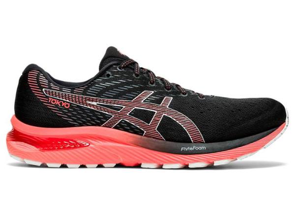 Asics Hardloopschoenen Heren, GEL-CUMULUS Zwart/Oranje/Rood - Asics Sale | B7985406-EG